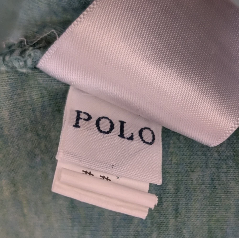 Polo Ralph Lauren Men's XL Green 1/4 Zip Pullover Knit Mock Neck Cotton Viscose